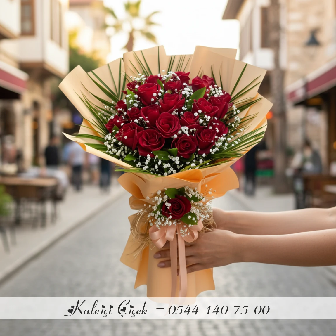 20 Adet Kırmızı Gül Buketi