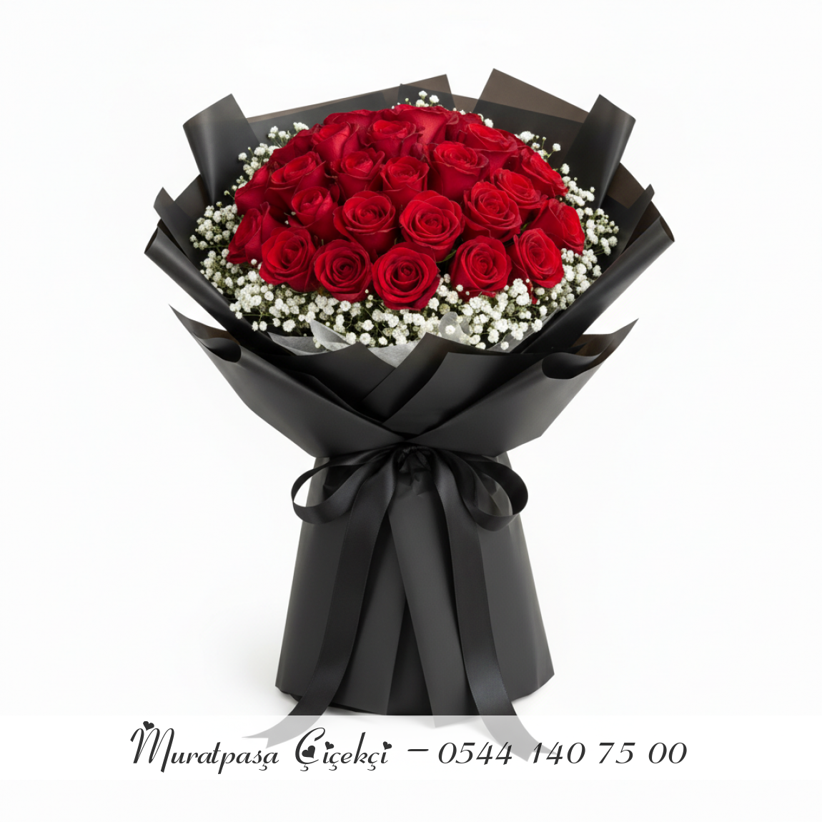 31 Adet İthal Kırmızı Gül 60Cm