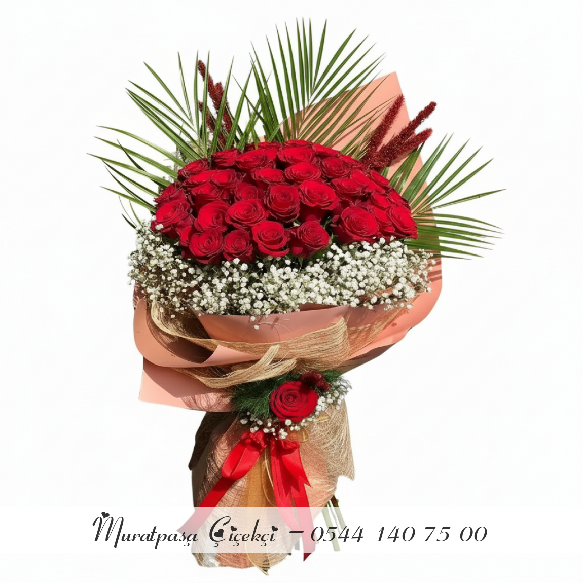 31 Adet İthal Kırmızı Gül