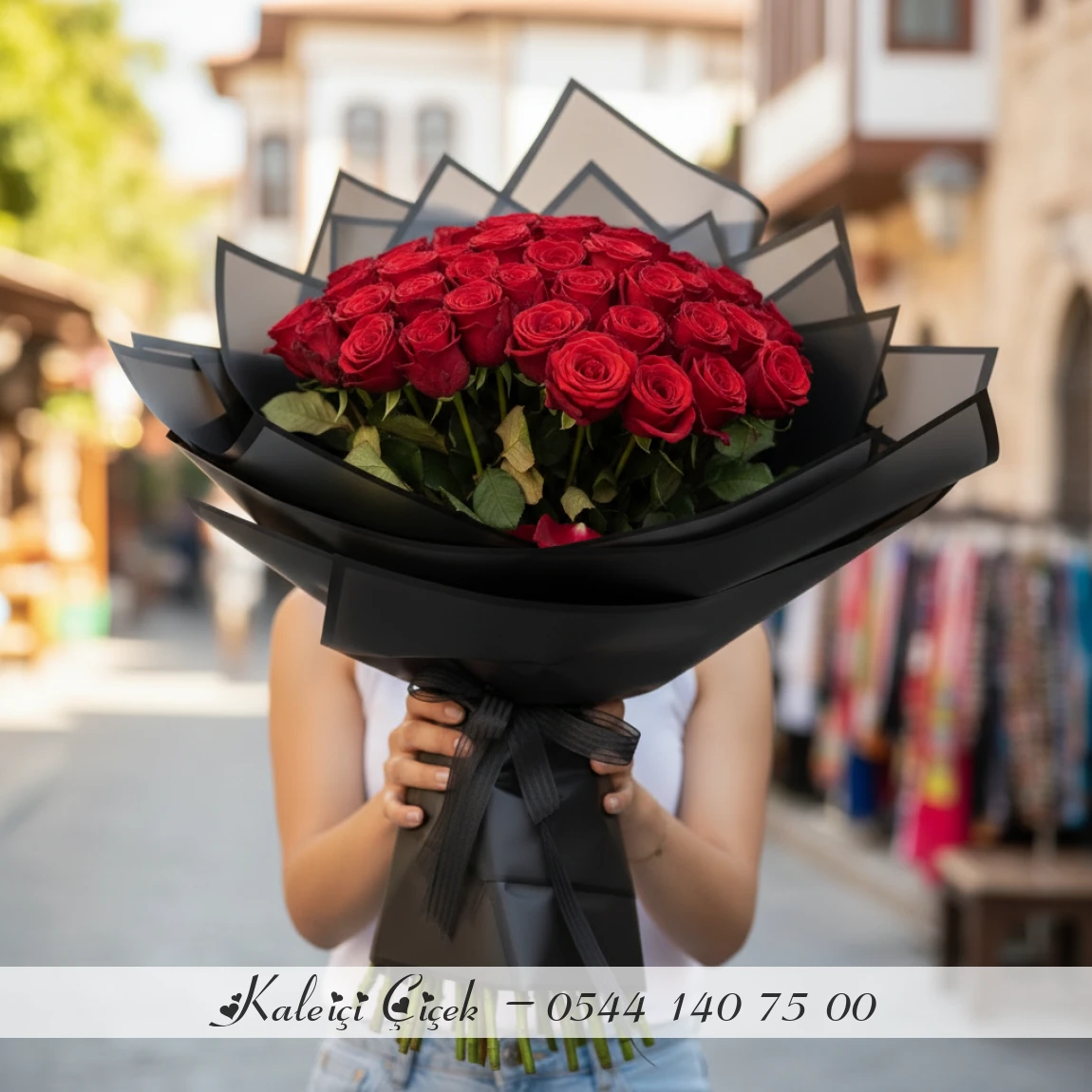 31 Kırmızı İthal Güller 70Cm