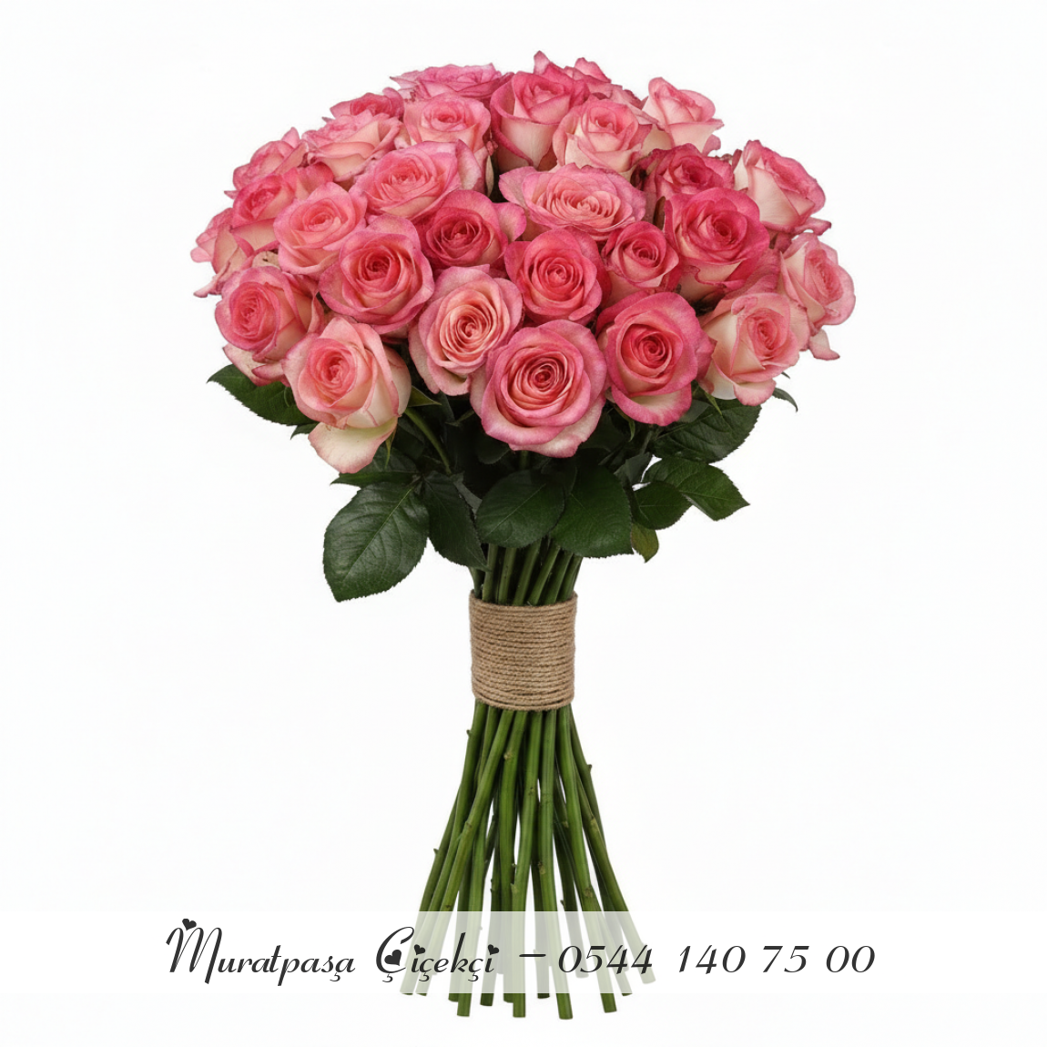 41 Adet Pembe Bicolor Gül