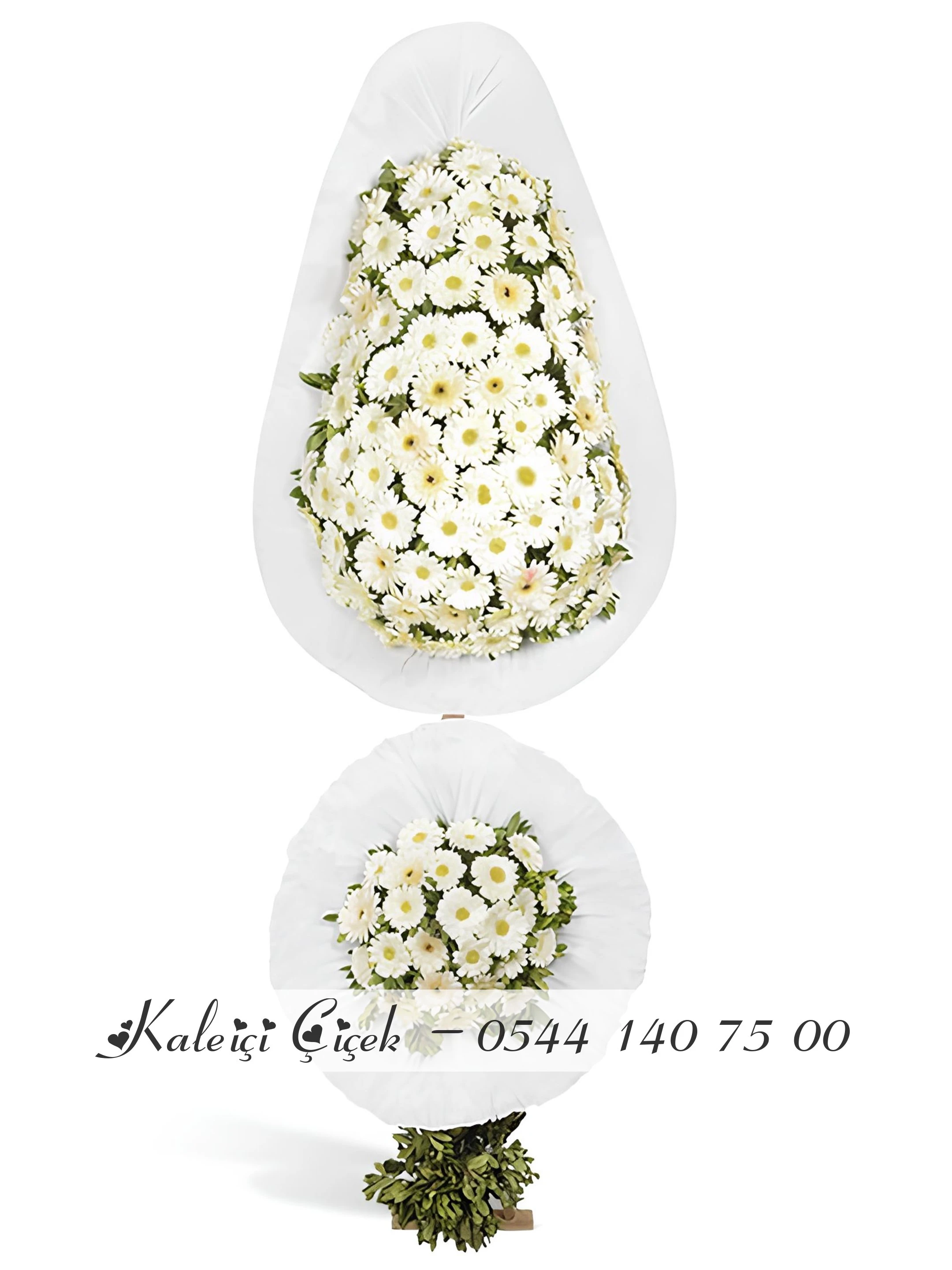 Beyaz Soft Görünümlü Çelenk