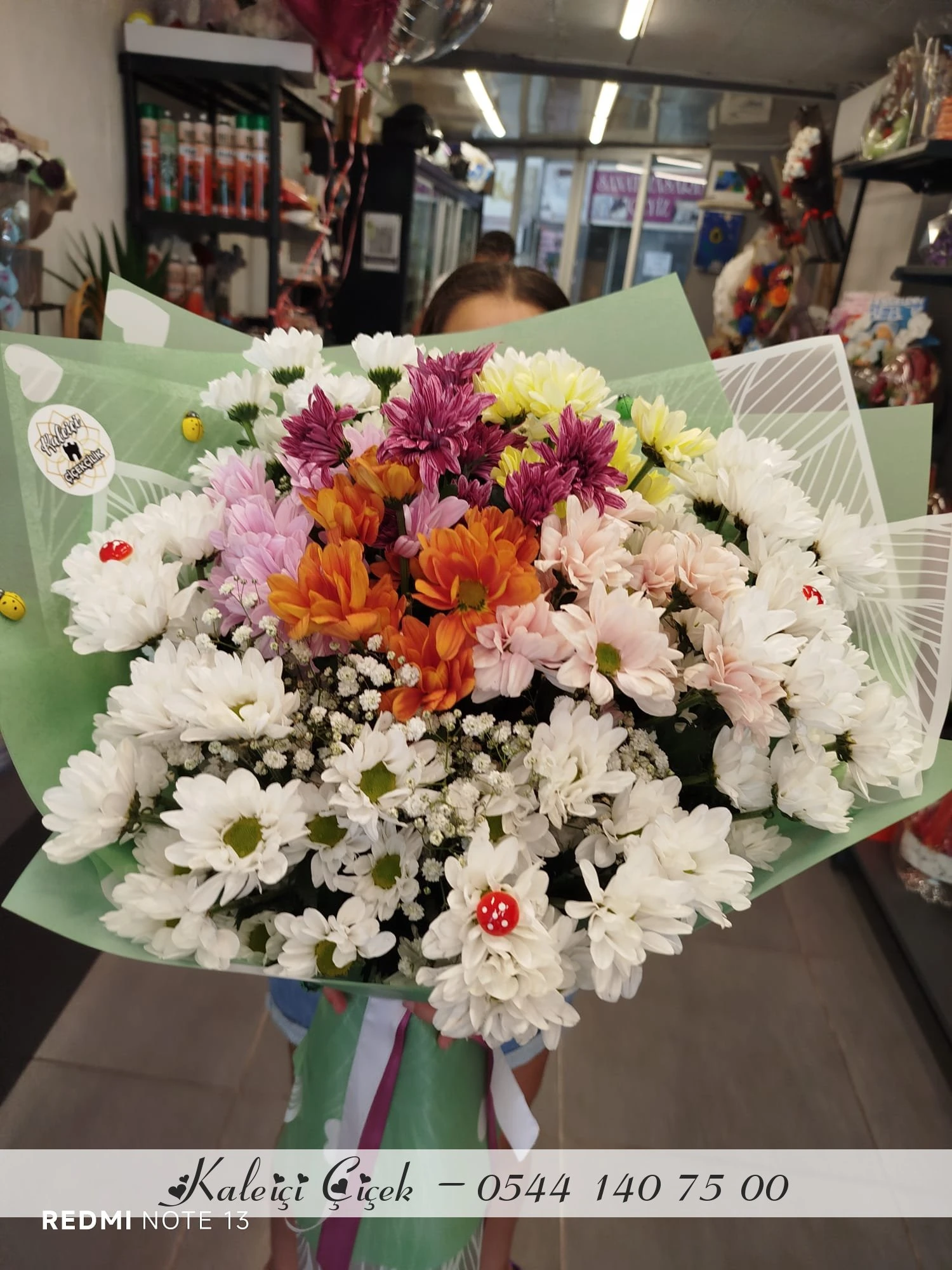 Renkli̇ Papatya Ve Kri̇zantemler(Büyük)