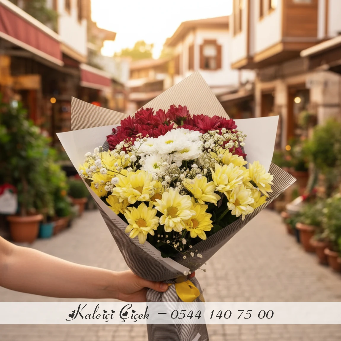 Renkli̇ Papatyalar Ve Kri̇zantem