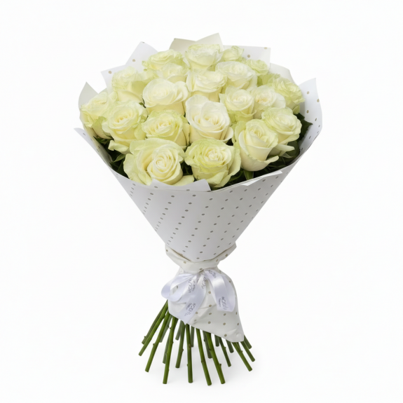 21 Adet İthal Beyaz Gül