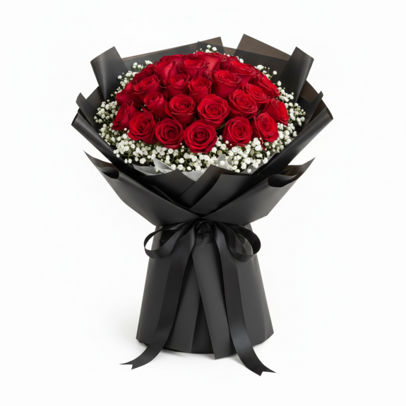 31 Adet İthal Kırmızı Gül 60Cm