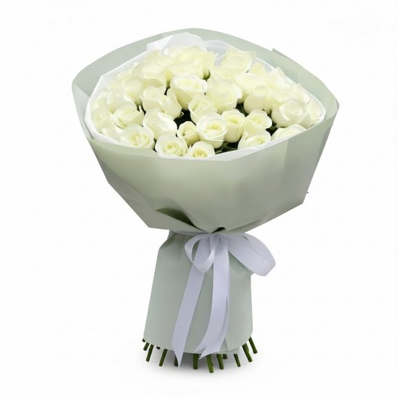 41 Adet İthal Beyaz Gül 60Cm