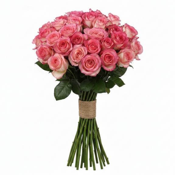 41 Adet Pembe Bicolor Gül