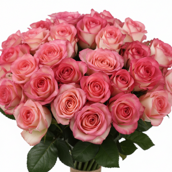 41 Adet Pembe Bicolor Gül