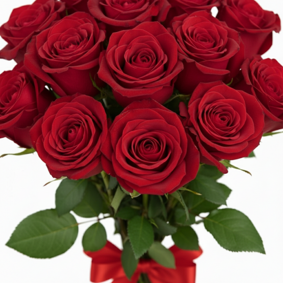 Doğal Tasarım 15 Adet Kırmızı Gül 60Cm