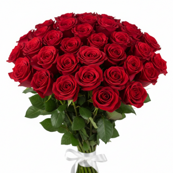 Doğal Tasarım 41 Adet İthal Kırmızı Gül 65Cm