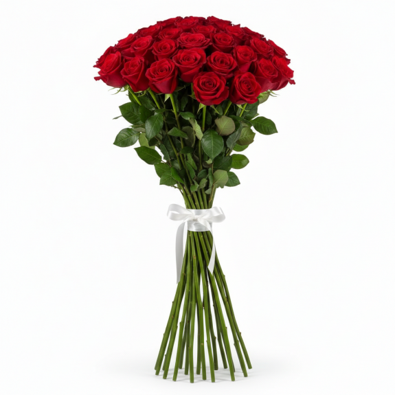Doğal Tasarım 41 Adet İthal Kırmızı Gül 65Cm