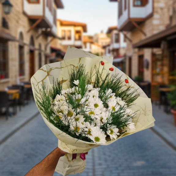 Sade Papatya Buketi̇