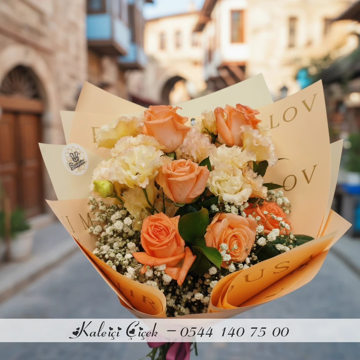 Turuncu Gül Buketi̇